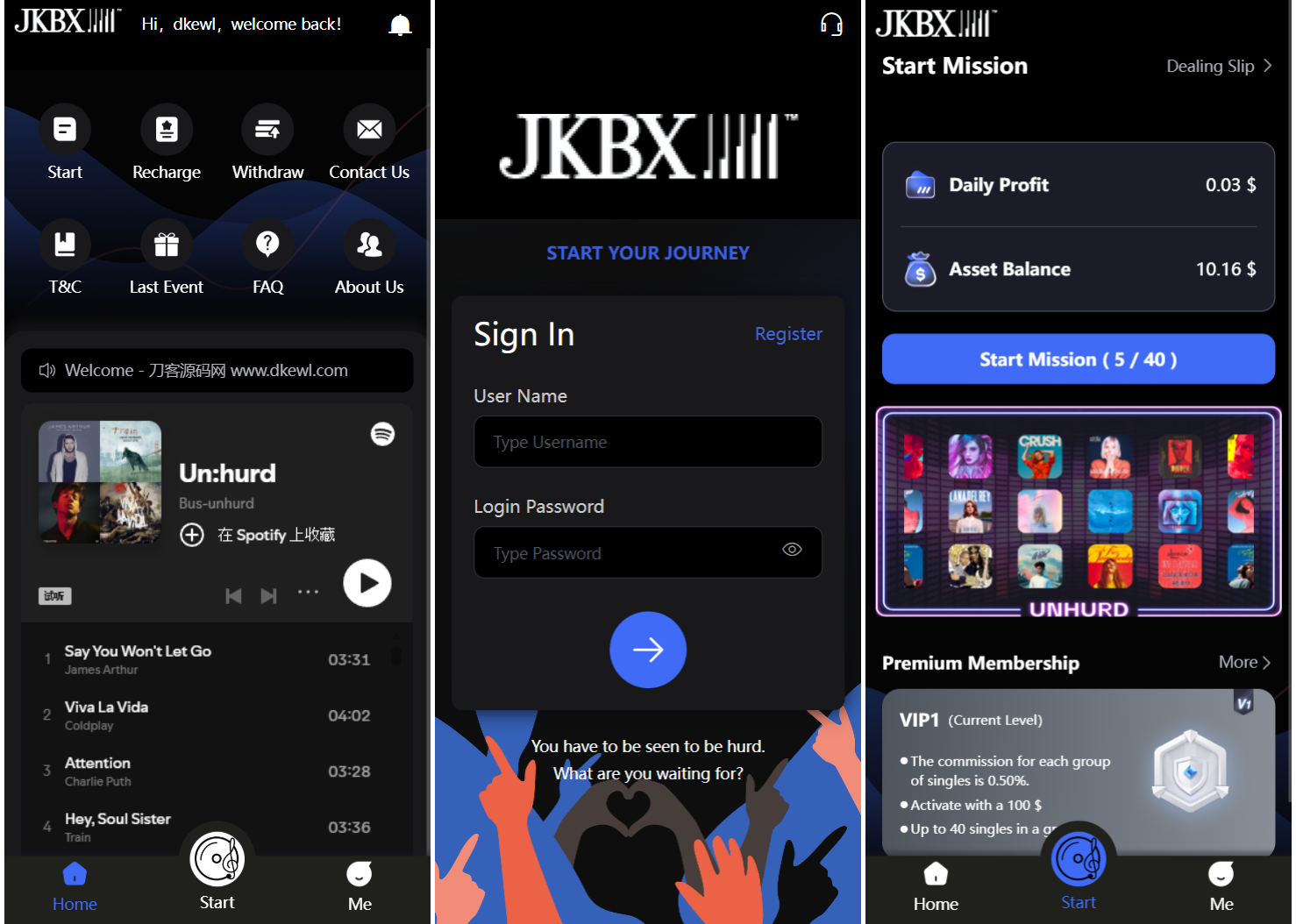 JKBX海外音乐抢单系统源码 Thinkphp框架 附教程-创领云聚