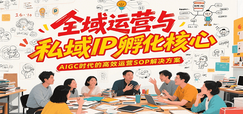 全域运营与私域IP孵化核心，AIGC时代的高效运营SOP解决方案-创领云聚