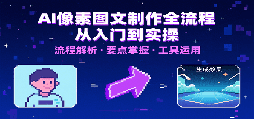 AI像素图文制作全流程：内容要点、文案选择及所用工具，助你快速入局-创领云聚