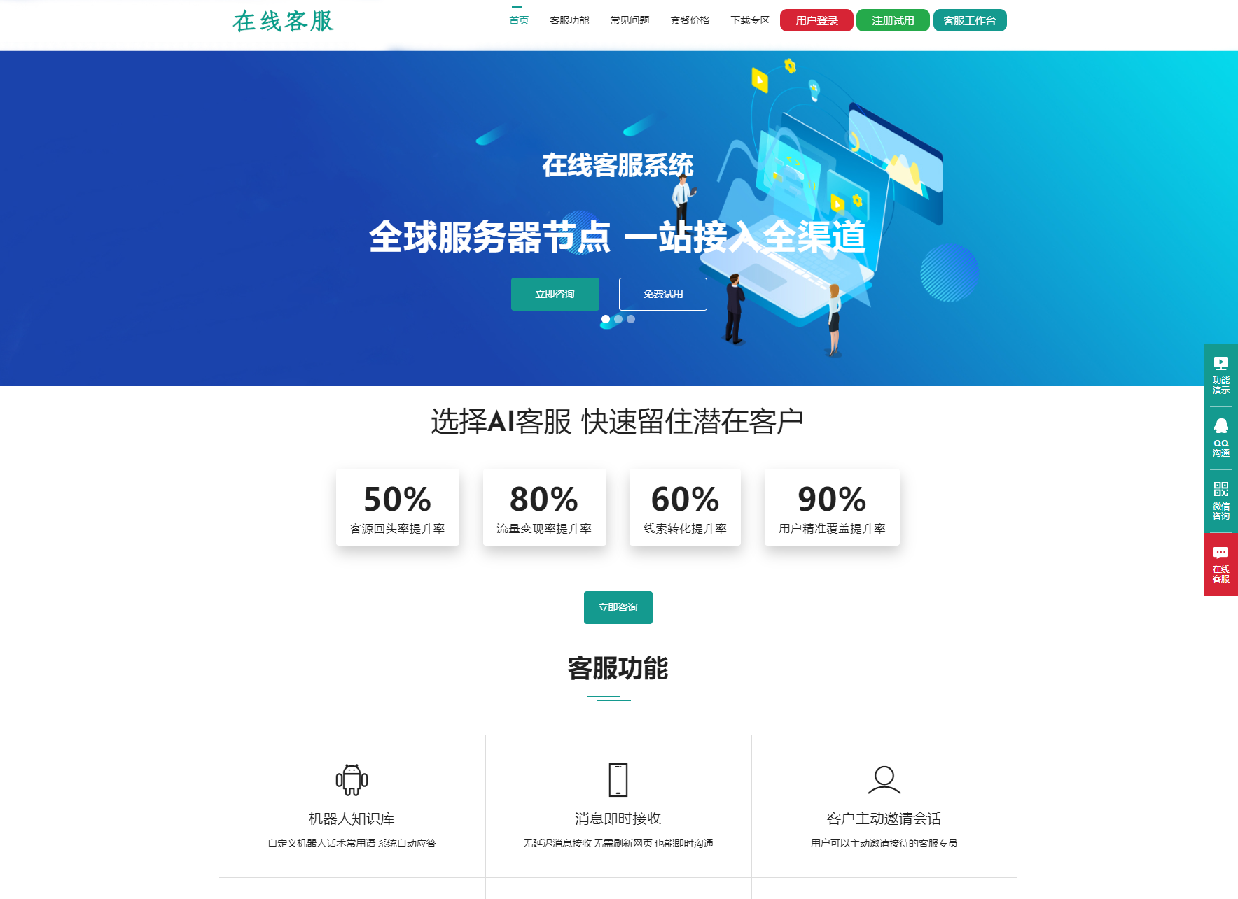 运营级在线客服系统源码 附教程-创领云聚