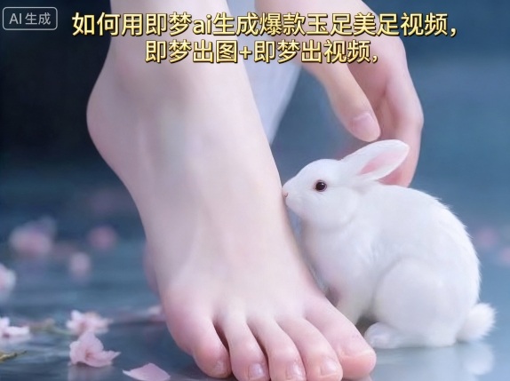 如何用即梦ai生成爆款玉足美足视频，即梦出图+即梦出视频，快速涨粉-创领云聚