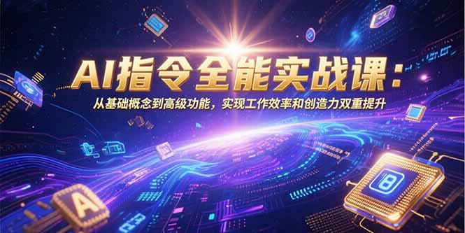 AI指令全能实战课：从基础概念到高级功能，实现工作效率和创造力双重提升-创领云聚
