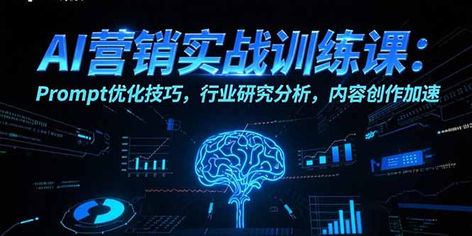 AI营销实战训练课：Prompt优化技巧，行业研究分析，内容创作加速-创领云聚