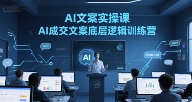 AI文案实操课，AI成交文案底层逻辑训练营-创领云聚