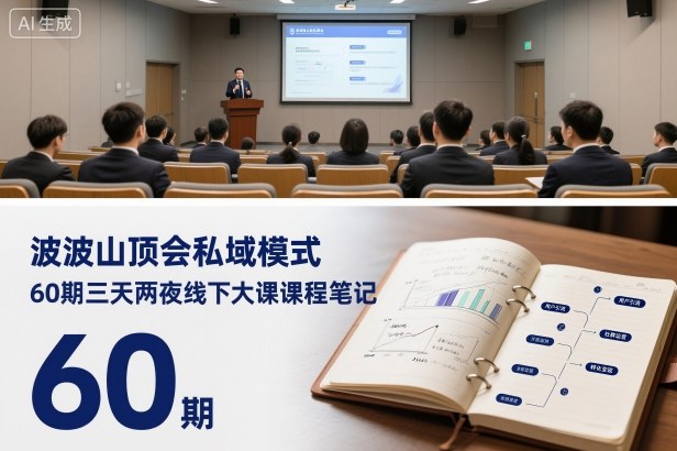 波波山顶会私域模式60期三天两夜线下大课课程笔记(文档)-创领云聚