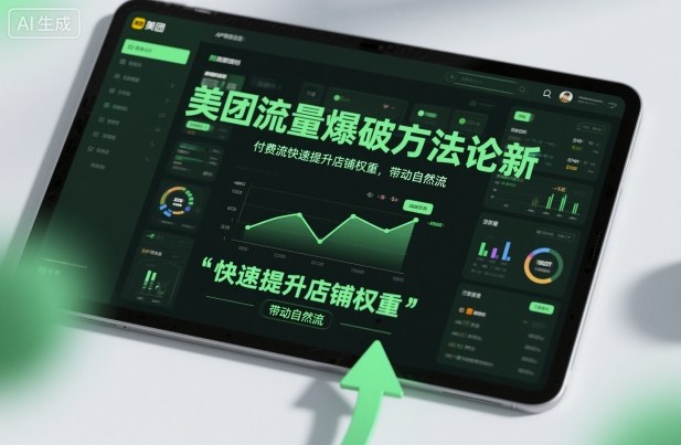 美团流量爆破方法论，付费流快速提升店铺权重，带动自然流-创领云聚