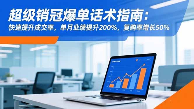 超级销冠爆单话术指南：快速提升成交率，单月业绩提升200%，复购率增长50%-创领云聚