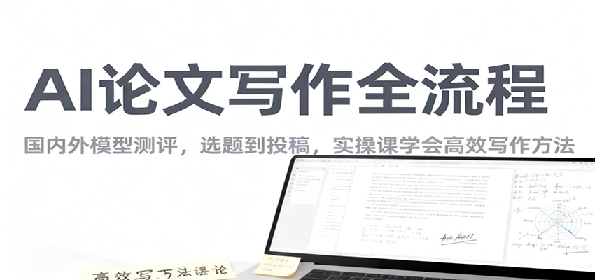 AI论文写作全流程，国内外模型测评，选题到投稿，实操课学高效写作方法-创领云聚