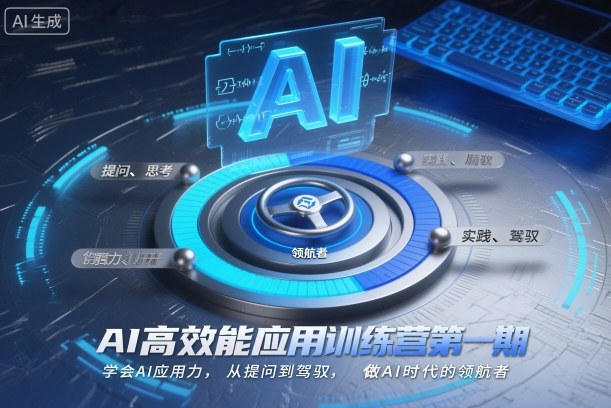 AI高效能应用训练营第一期，学会AI应用力，从提问到驾驭，做AI时代的领航者-创领云聚