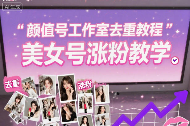 颜值号工作室去重教程，美女号涨粉教学-创领云聚