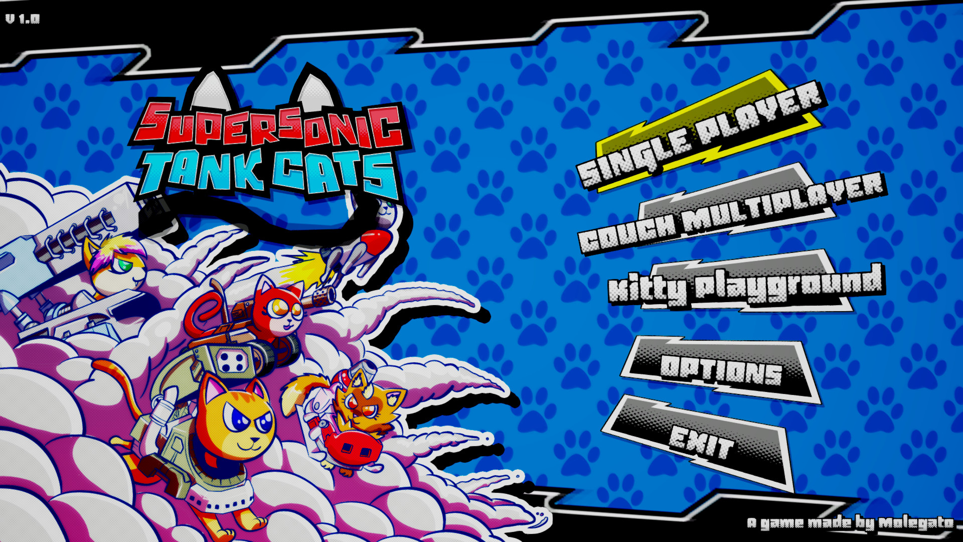 《超音速坦克猫 Supersonic Tank Cats》Switch英文版NSP下载-创领云聚