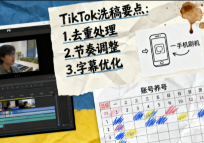 TikTok洗稿剪辑全流程课-创领云聚
