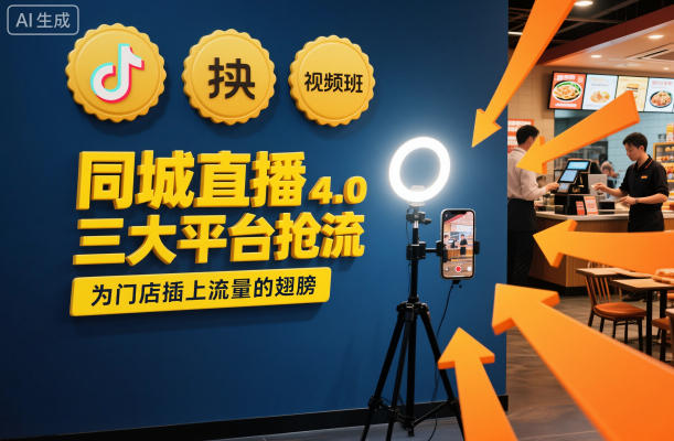 同城直播实操班4.0，三大平台抢流，为门店插上流量的翅膀-创领云聚