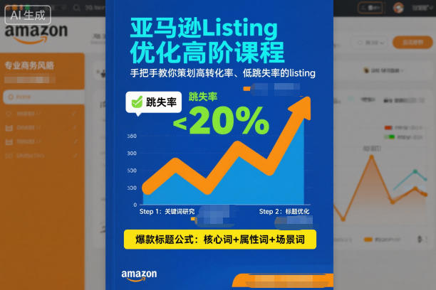 亚马逊Listing优化高阶课程，手把手教你策划高转化率、低跳失率的listing-创领云聚
