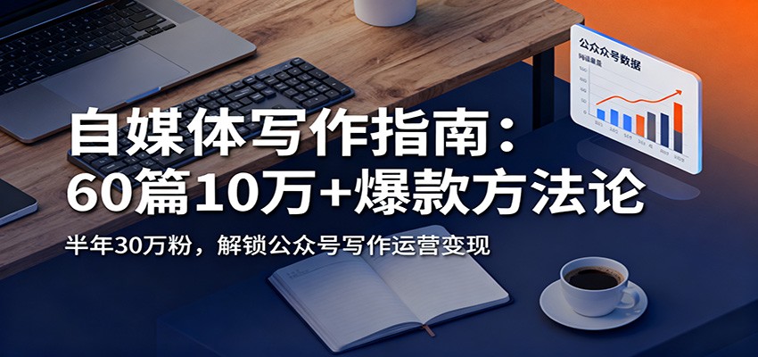 自媒体写作指南：60篇10万+爆款方法论，半年30万粉，解锁公众号写作运营变现-创领云聚