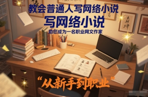 教会普通人写网络小说，助您成为一名职业网文作家-创领云聚