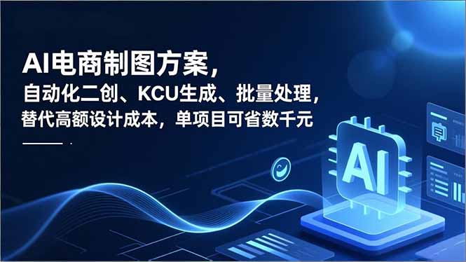 AI电商制图方案，自动化二创、SKU生成、批量处理，替代高额设计成本，单项目可省数千元-创领云聚