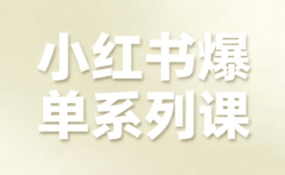 小红书爆单系列课，聚焦小红书电商全链路增长(更新)-创领云聚