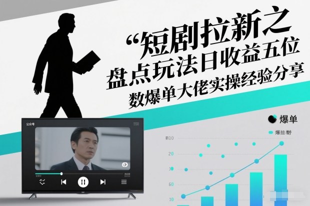 短剧拉新之盘点玩法日收益五位数爆单大佬实操经验分享-创领云聚