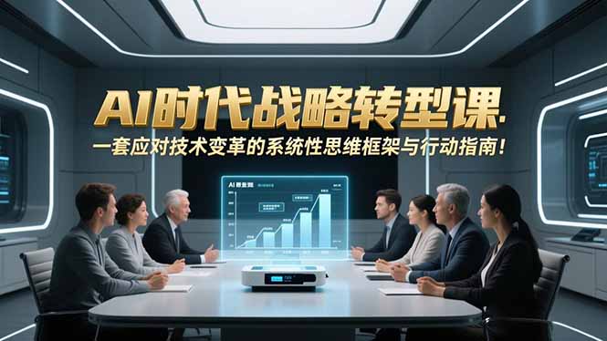 AI时代战略转型课：一套应对技术变革的系统性思维框架与行动指南！-创领云聚
