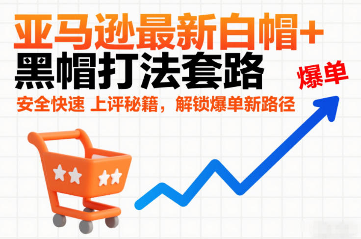 亚马逊最新白帽+黑帽打法套路，安全快速上评秘籍，解锁爆单新路径-创领云聚