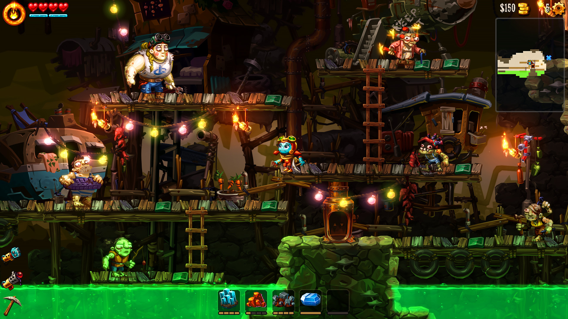 《蒸汽世界 挖掘2 SteamWorld Dig2》Switch中文版NSP下载 – 含4.1.1补丁-创领云聚