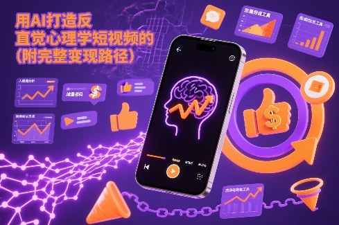 用AI打造“反直觉”心理学短视频的流量密码(附完整变现路径)-创领云聚