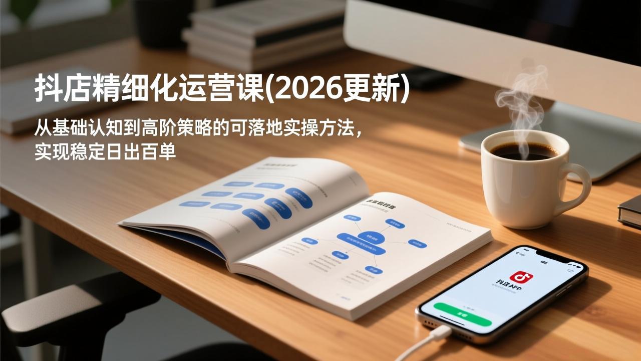 抖店精细化运营课(2026更新-创领云聚