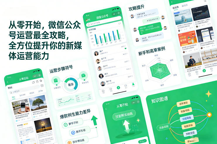 从零开始,微信公众号运营最全攻略,全方位提升你的新媒体运营能力-创领云聚