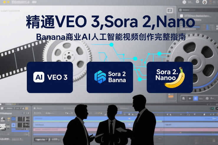精通VEO 3，Sora 2，Nano Banana商业AI人工智能视频创作完整指南-创领云聚