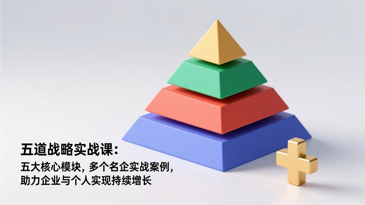 五道战略实战课：五大核心模块，多个名企实战案例，助力企业与个人实现持续增长-创领云聚
