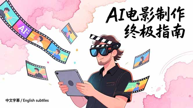 AI电影制作终极指南：从创意到成片，系统掌握智能影视全流程实战课(中英字幕-创领云聚