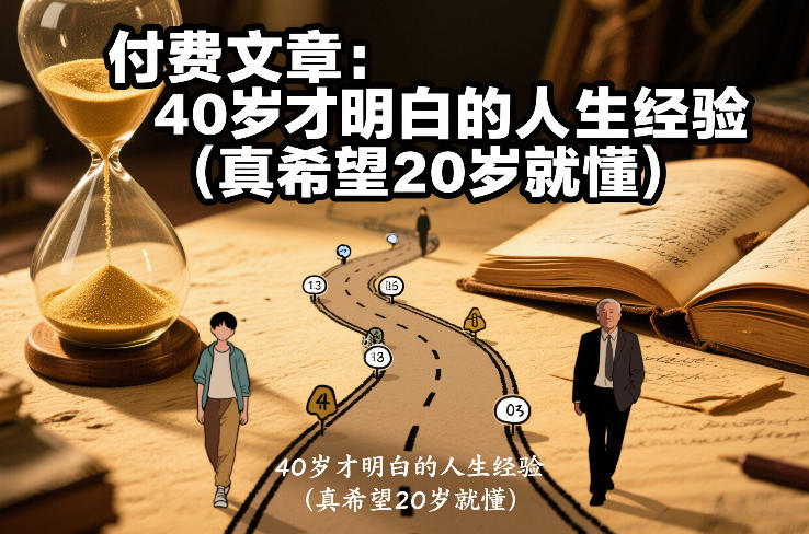 付费文章：40岁才明白的人生经验(真希望20岁就懂)-创领云聚