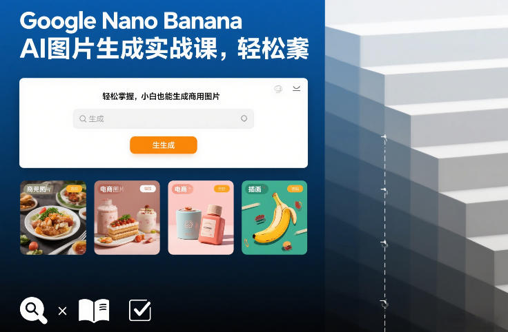 Google Nano Banana AI图片生成实战课，轻松掌握，小白也能生成商用图片-创领云聚