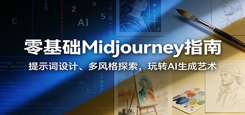 零基础Midjourney指南：提示词设计、多风格探索，玩转AI生成艺术-创领云聚