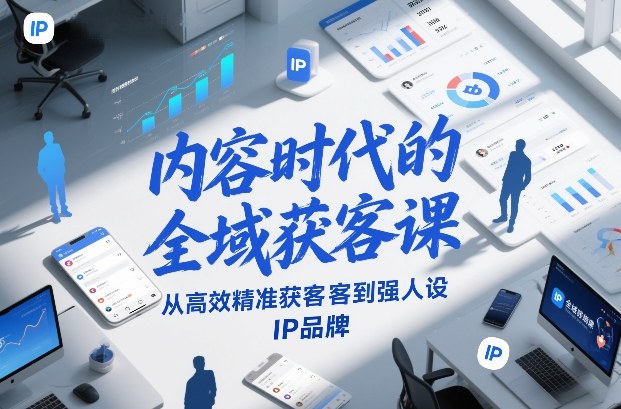 内容时代的全域获客课，从高效精准获客到强人设IP品牌-创领云聚