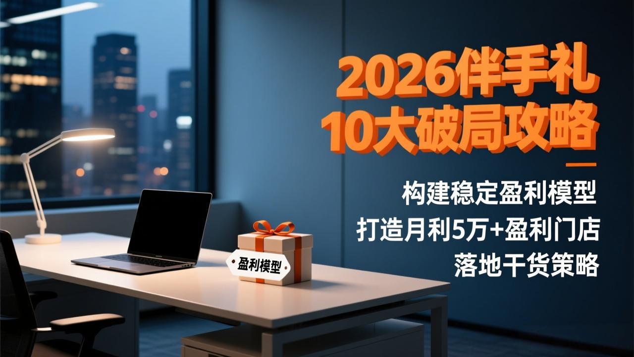 2026伴手礼10大破局攻略：构建稳定盈利模型，打造月利5万+盈利门店，落地干货策略-创领云聚