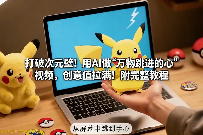 打破次元壁！用AI做【万物跳进手心】视频，创意值拉满！附完整教程-创领云聚