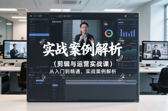 剪辑与运营实战课，从入门到精通，实战案例解析(更新2026)-创领云聚