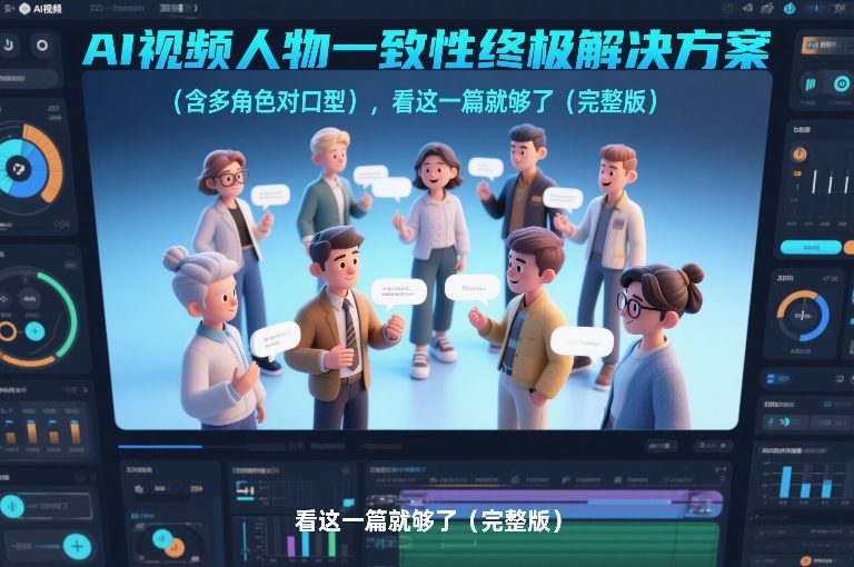 AI视频人物一致性终极解决方案(含多角色对口型)，看这一篇就够了(完整版)-创领云聚