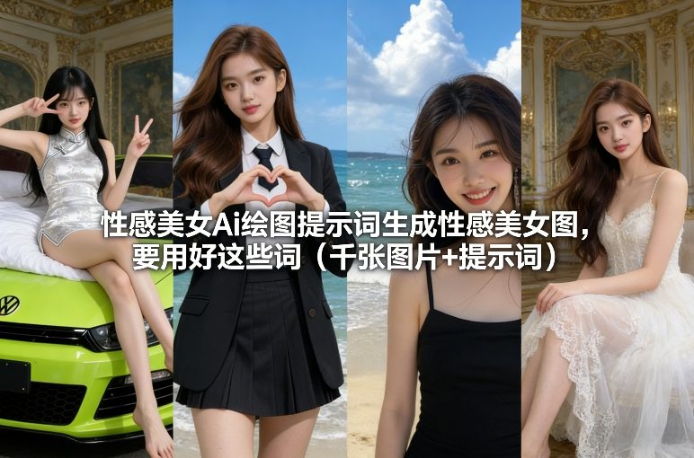性感美女Ai绘图提示词生成性感美女图，要用好这些词(千张图片+提示词)-创领云聚