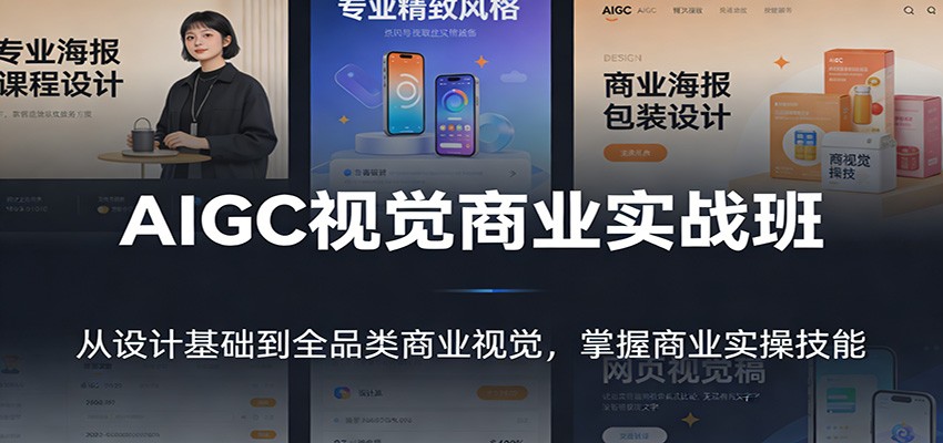 AIGC视觉商业实战班：从设计基础到全品类商业视觉，掌握商业实操技能-创领云聚