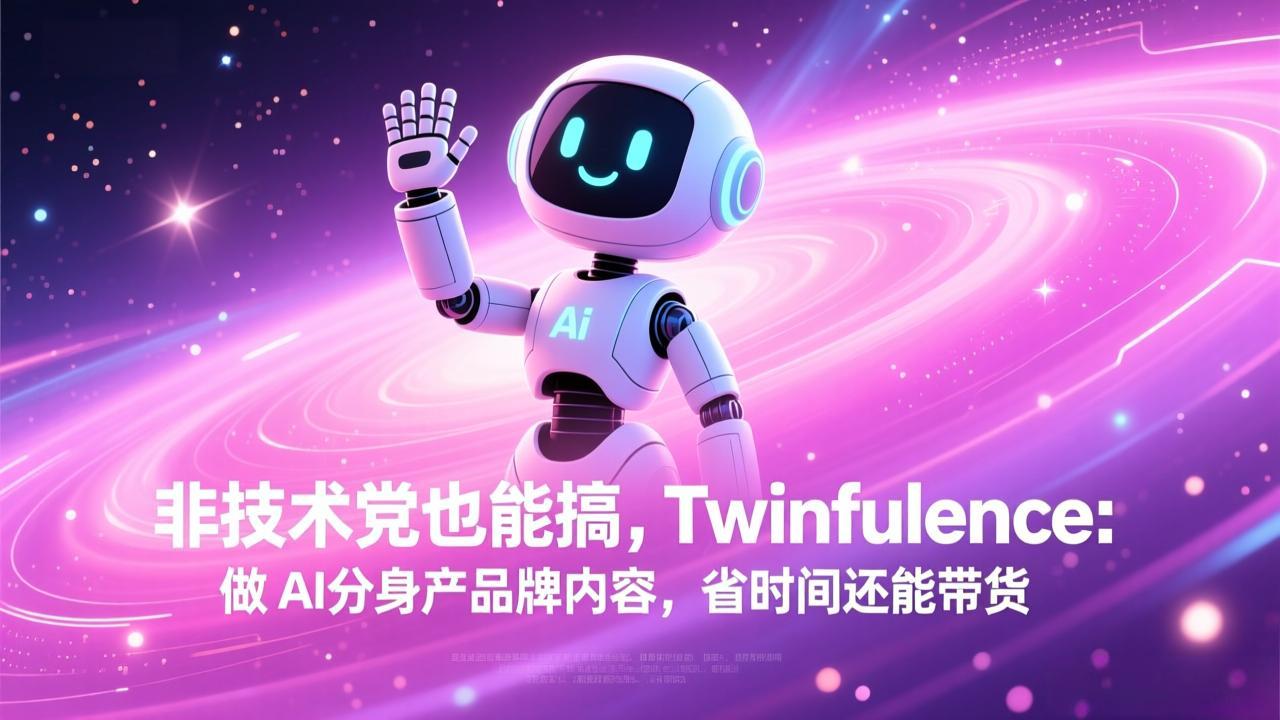 非技术党也能搞!Twinfluence:做 AI 分身产品牌内容,省时间还能带货-创领云聚