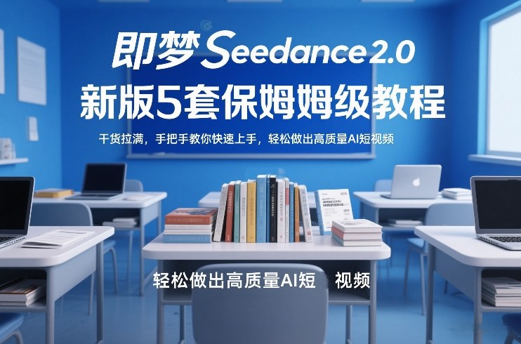 即梦Seedance2.0新版5套保姆级教程，干货拉满，手把手教你快速上手，轻松做出高质量AI短视频-创领云聚