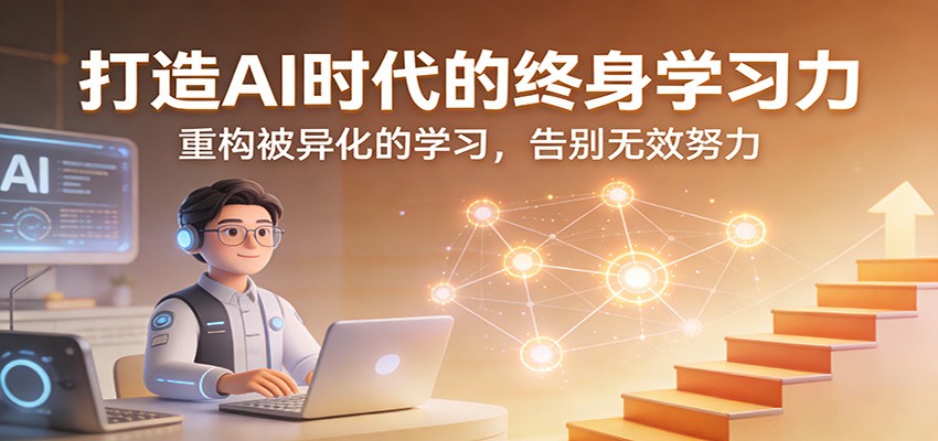 打造AI时代的终身学习力：重构被异化的学习，告别无效努力-创领云聚