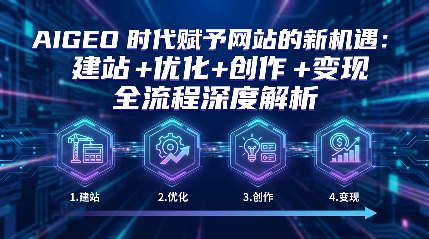 AIGEO+时代赋予网站的新机遇：建站+优化+创作+变现+全流程深度解析-创领云聚