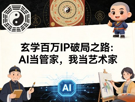 玄学百万IP破局之路：AI当管家，我当艺术家-创领云聚