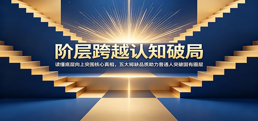 阶层跨越认知破局：读懂底层向上突围核心真相，五大稀缺品质助力普通人突破固有圈层-智享云联