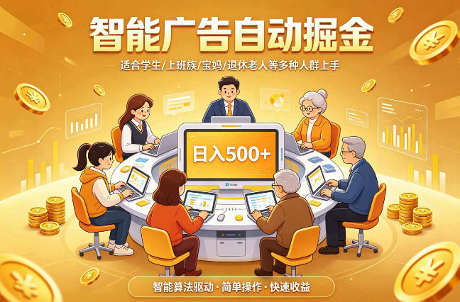 2026年最好做的项目：自动掘金项目，小白轻易上手，单日轻松收入500+【揭秘】-智享云联