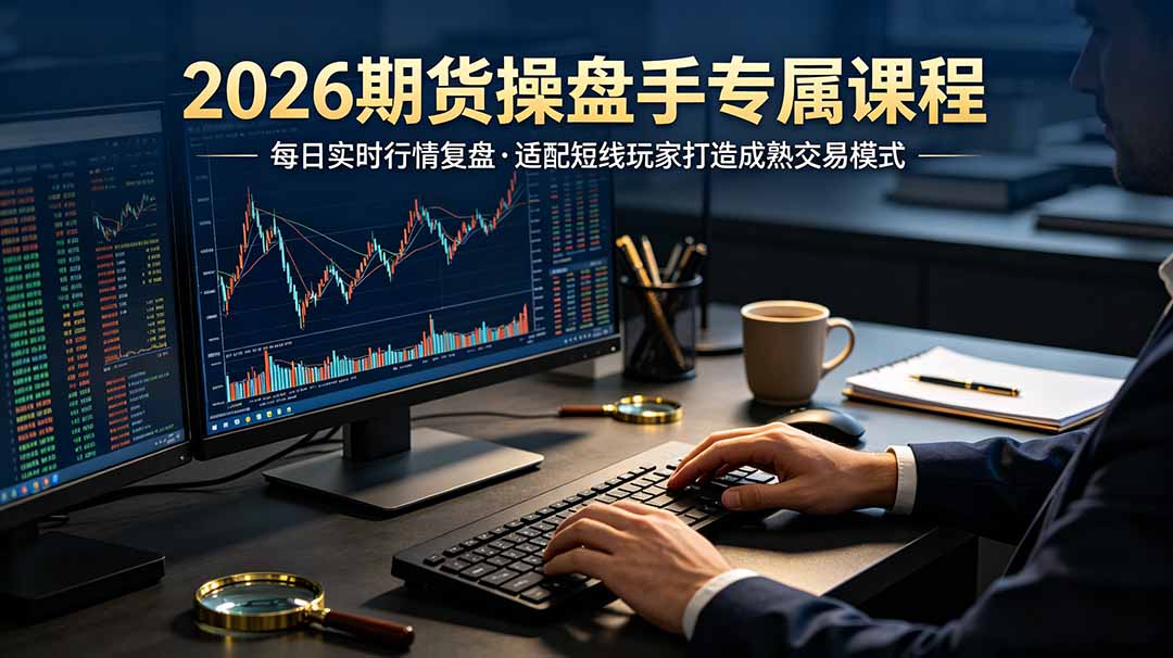 2026期货操盘手专属课程-更新6月，每日实时行情复盘，适配短线玩家打造成熟交易模式-智享云联